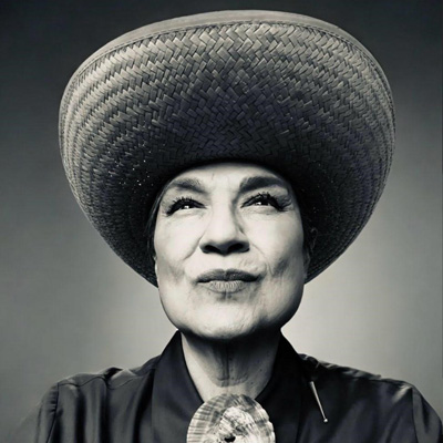 Black and white photo of Nacha Mendez