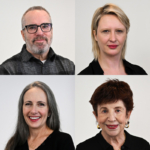 Portraits of Bill Hollands, Asha Dore, Jenny Harrington Lill, and Sigrun Susan Lane